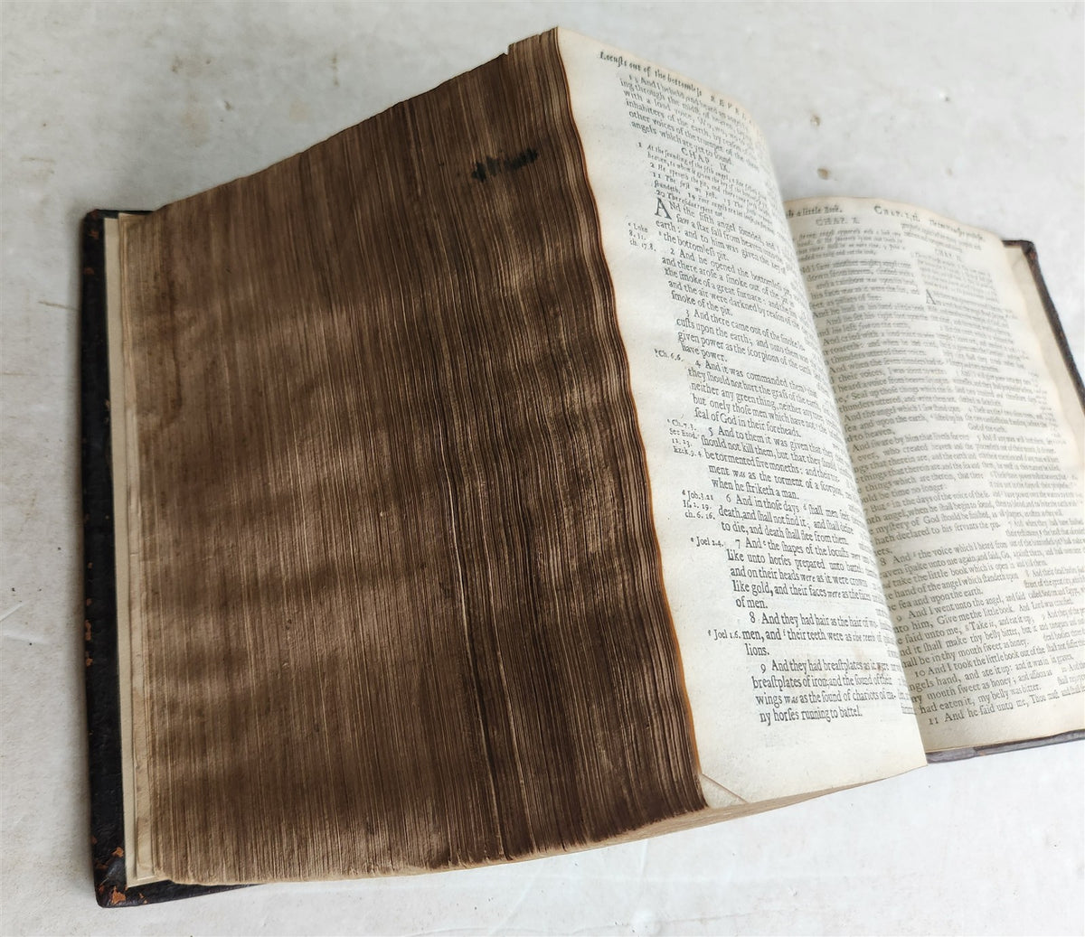 1682 BIBLE in ENGLISH antique King James version CAMBRIDGE John Hayes 17th CENT.