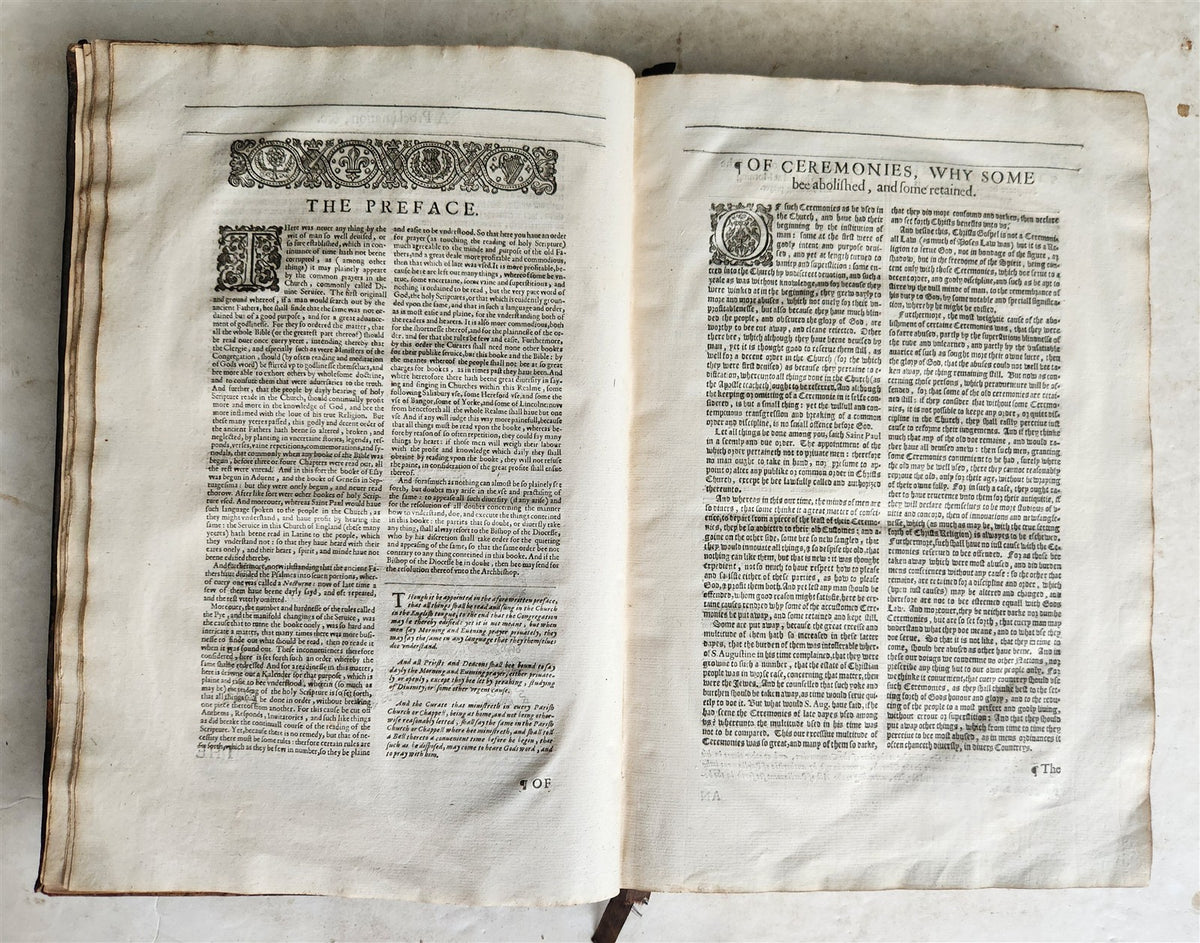 1633 BOOK of COMMON PRAYER London Robert Barker & Assignes of John Bill ANTIQUE