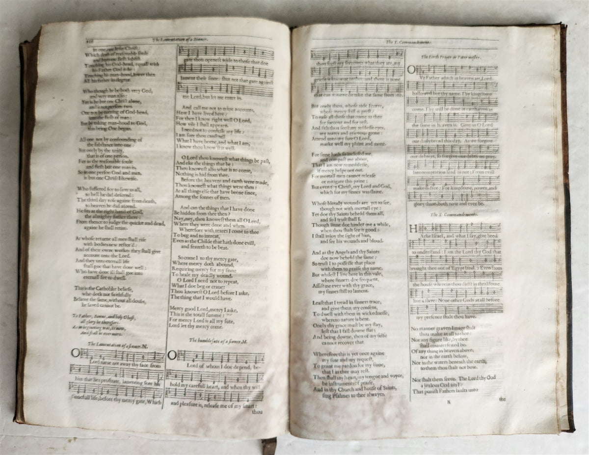 1633 BOOK of COMMON PRAYER London Robert Barker & Assignes of John Bill ANTIQUE