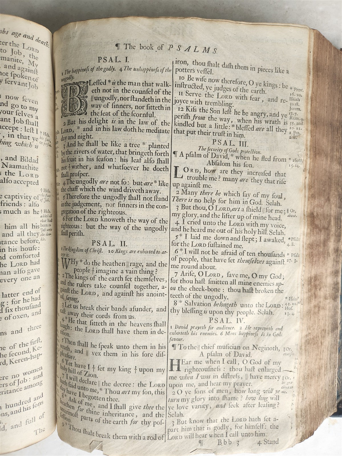 1685 BIBLE in ENGLISH MASSIVE FOLIO 17th century ANTIQUE