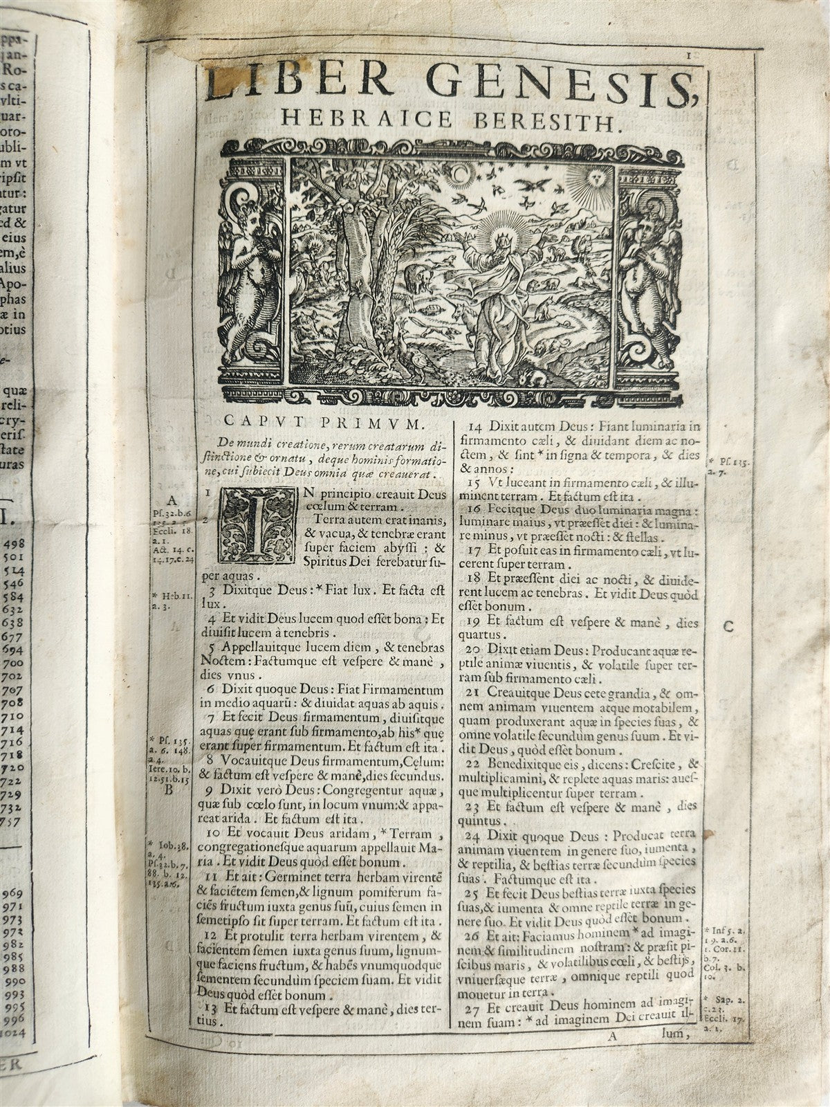1688 BIBLE in LATIN ILLUSTRATED FOLIO 17th century ANTIQUE printed in VENICE