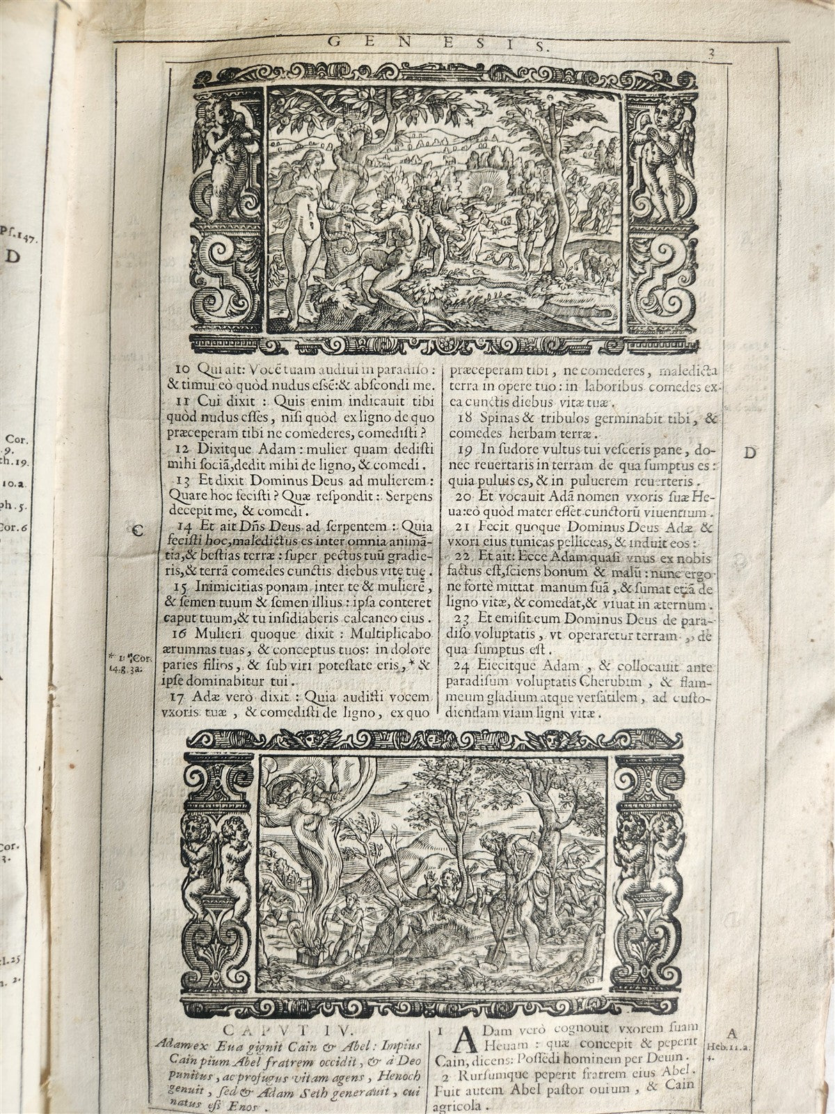 1688 BIBLE in LATIN ILLUSTRATED FOLIO 17th century ANTIQUE printed in VENICE