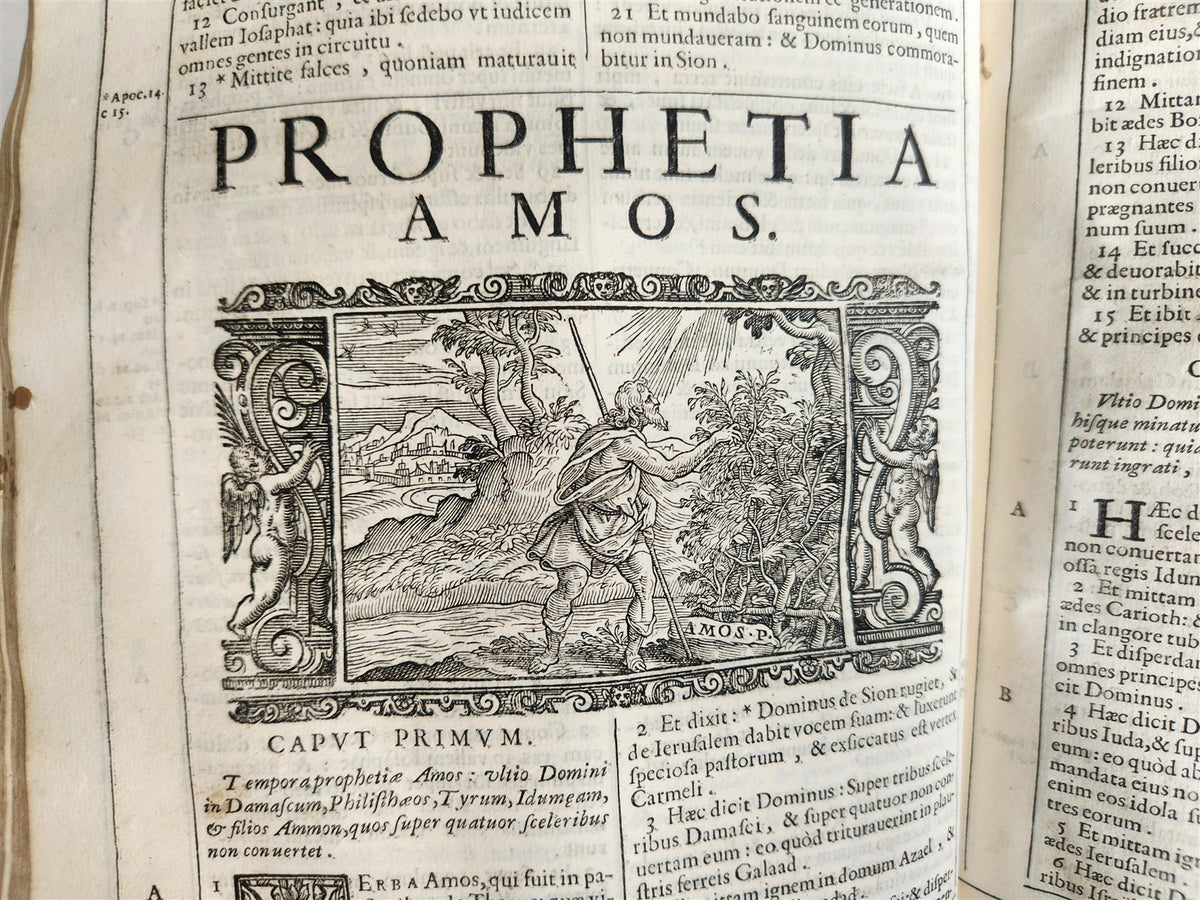 1688 BIBLE in LATIN ILLUSTRATED FOLIO 17th century ANTIQUE printed in VENICE