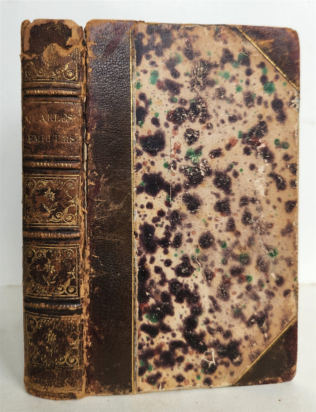 1736 EMBLEMS Divine and Moral by Francis Quarles antique FULLY ILLUSTRATED