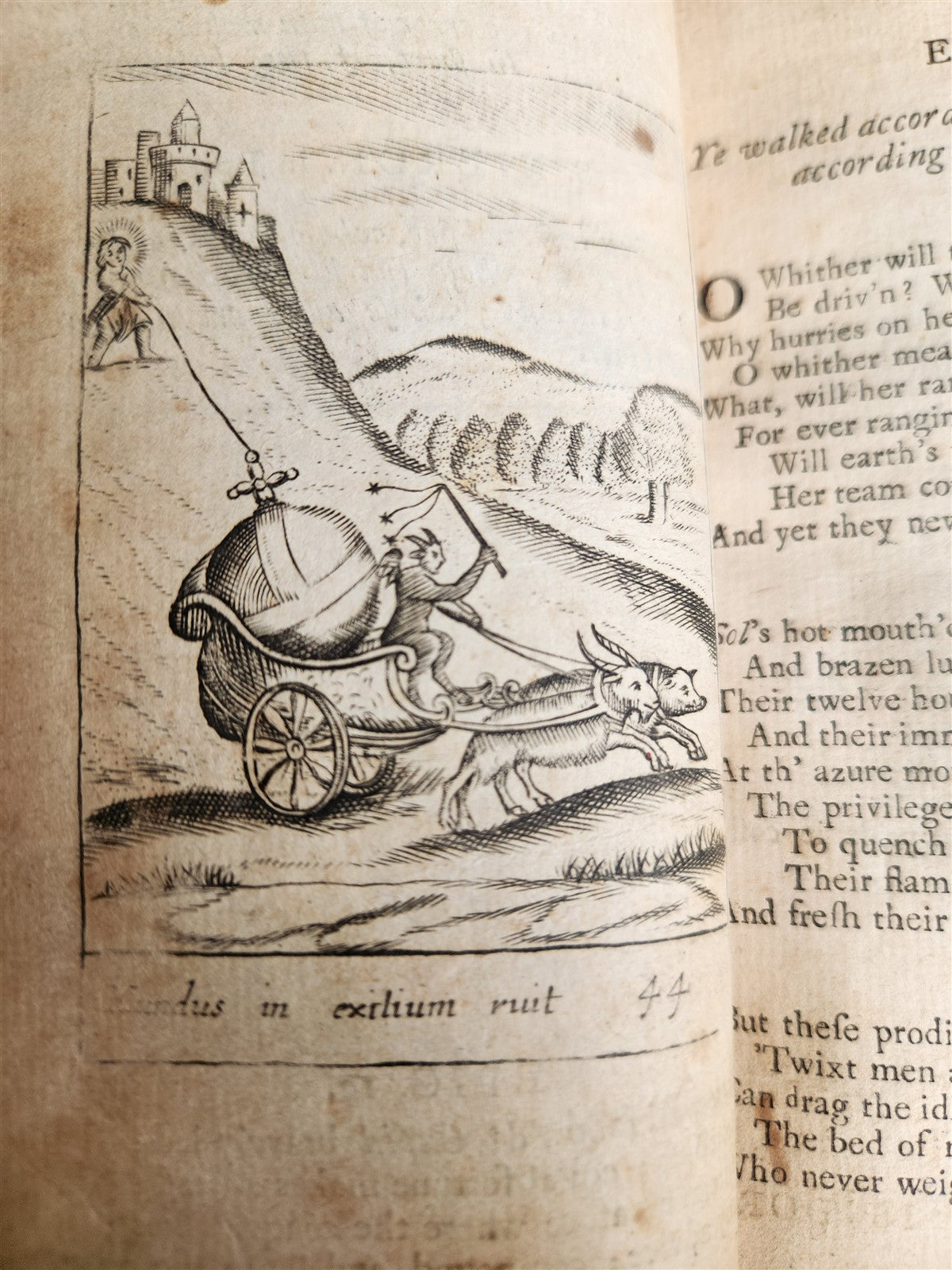 1736 EMBLEMS Divine and Moral by Francis Quarles antique FULLY ILLUSTRATED