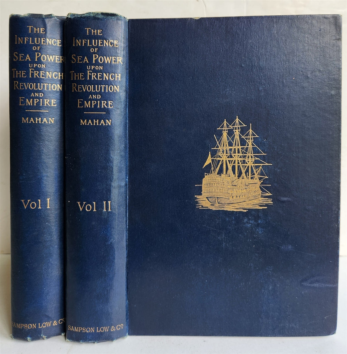 1897 INFLUENCE of SEA POWER UPON FRENCH REVOLUTION & EMPIRE 1793-1812 antique