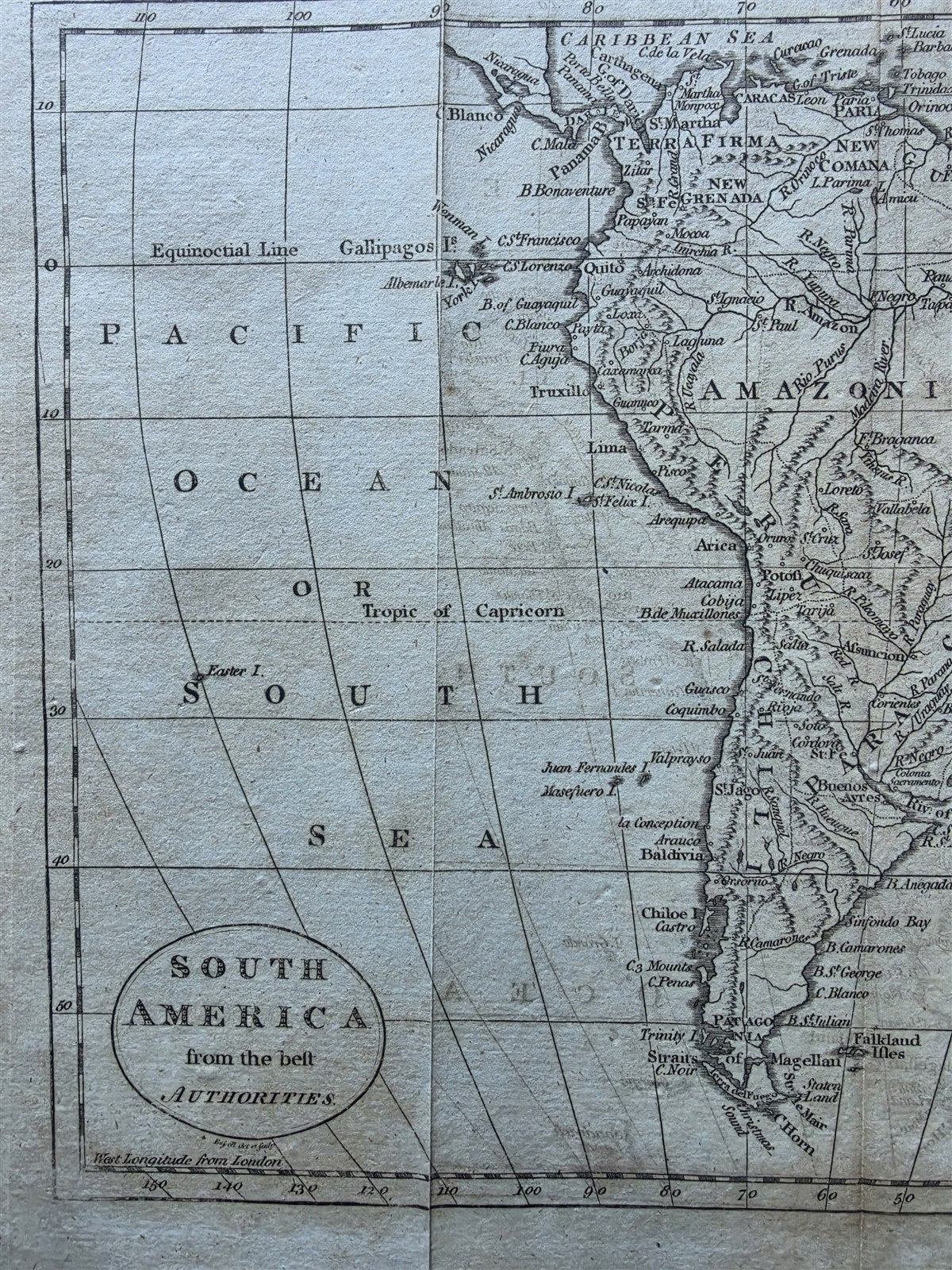 late 1700 - 1800s LOT of 4 MAPS of SOUTH AMERICA antique