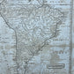 late 1700 - 1800s LOT of 4 MAPS of SOUTH AMERICA antique