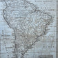 late 1700 - 1800s LOT of 4 MAPS of SOUTH AMERICA antique