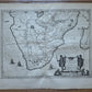 1640s ETHIOPIA SOUTHERN AFRICA antique MAP Aethiopia by Willem Janszoon Blaeu