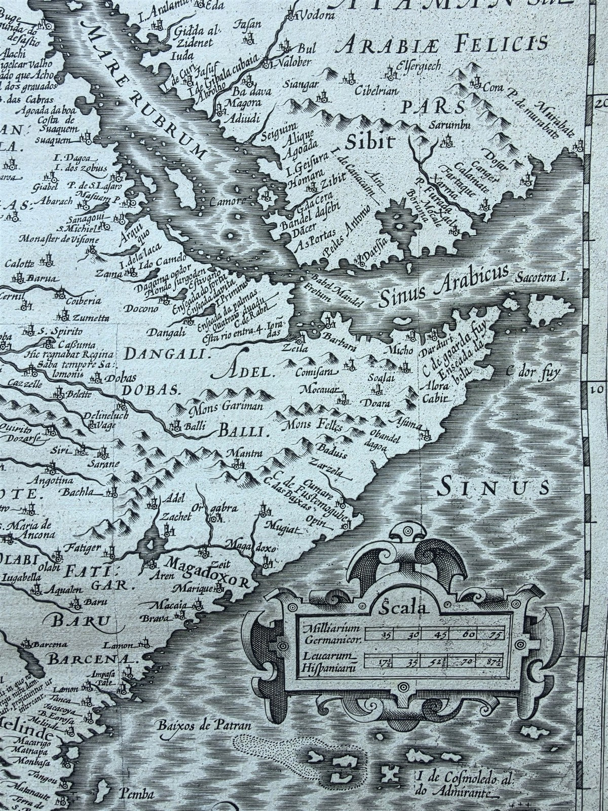 1620s AFRICA CONGO antique MAP by GERARD MERCATOR - EMPIRE OF THE ABYSSINIANS