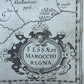 1636 AFRICA KINGDOMS of FEZ & MOROCCO antique MAP by GERARD MERCATOR