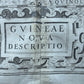 1630s AFRICA NEW DESCRIPTION OF GUINEA antique MAP by JODOCUS HONDIUS
