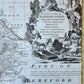 1760s UNITED KINGDOM antique MAP of REDNORSHIRE & BRECKNOCKSHIRE in WALES