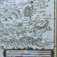 1639 MAP of GERMANY POLAND LUSATIA by JANSSON antique AUTHENTIC hand colored