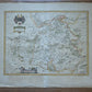 1640s MAP of GERMANY antique WALDECK COMITATUS AUTHENTIC hand colored