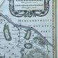 1640 MAP of GERMANY LUNEBURG by WILLEM BLAEU antique AUTHENTIC hand colored