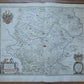 1640s THURINGIA GERMANY antique MAP by Willem & Joan Blaeu