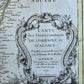 1771 MAP of FRANCE antique CARTE des GOUVERNEMENIS de LORRAINE et D'ALSACE