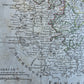 1771 MAP of FRANCE antique CARTE des GOUVERNEMENIS de LORRAINE et D'ALSACE