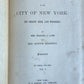 1896 HISTORY of CITY of NEW YORK ITS ORIGIN RISE & PROGRESS antique 3 VOLUMES