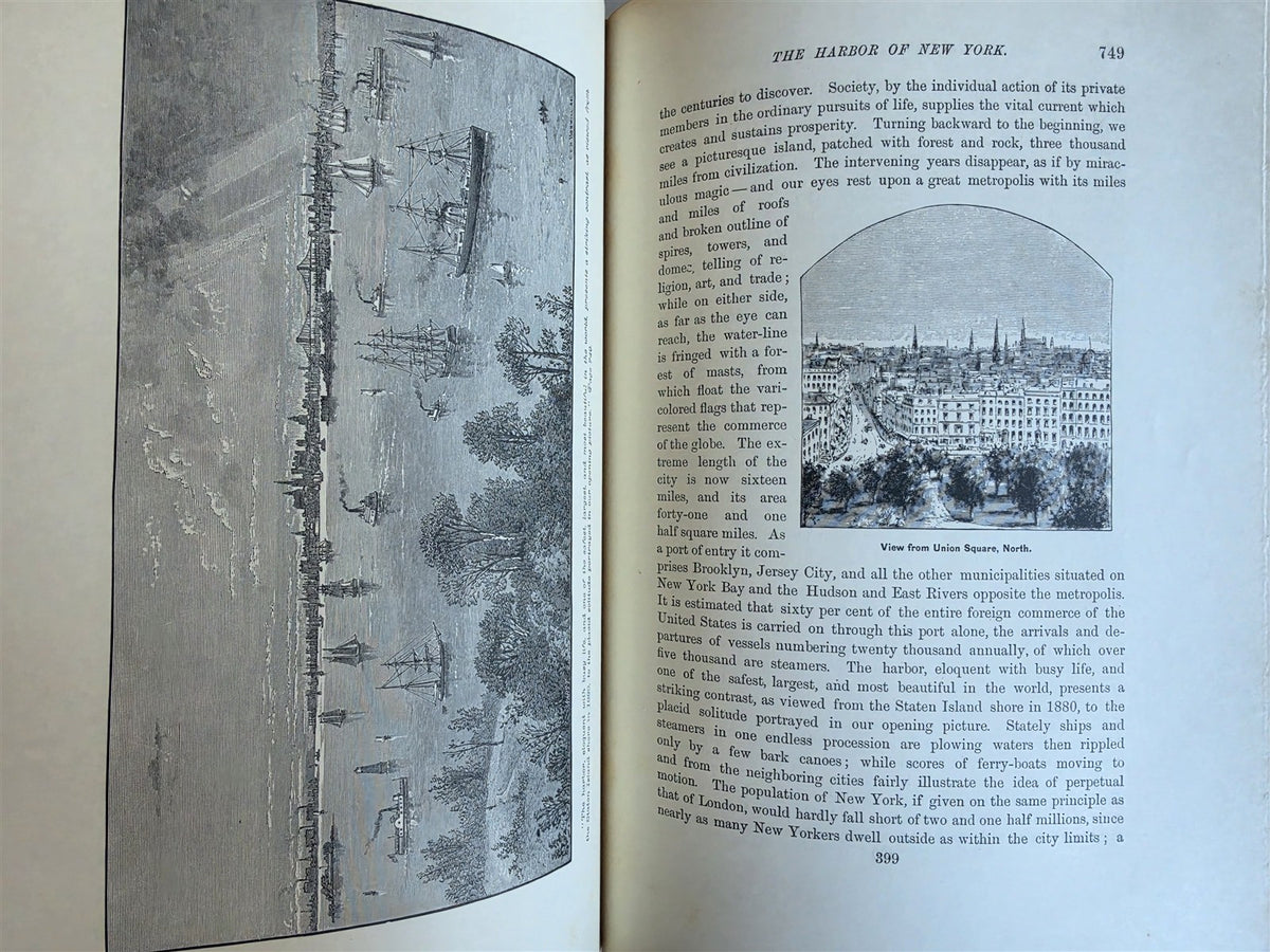 1896 HISTORY of CITY of NEW YORK ITS ORIGIN RISE & PROGRESS antique 3 VOLUMES