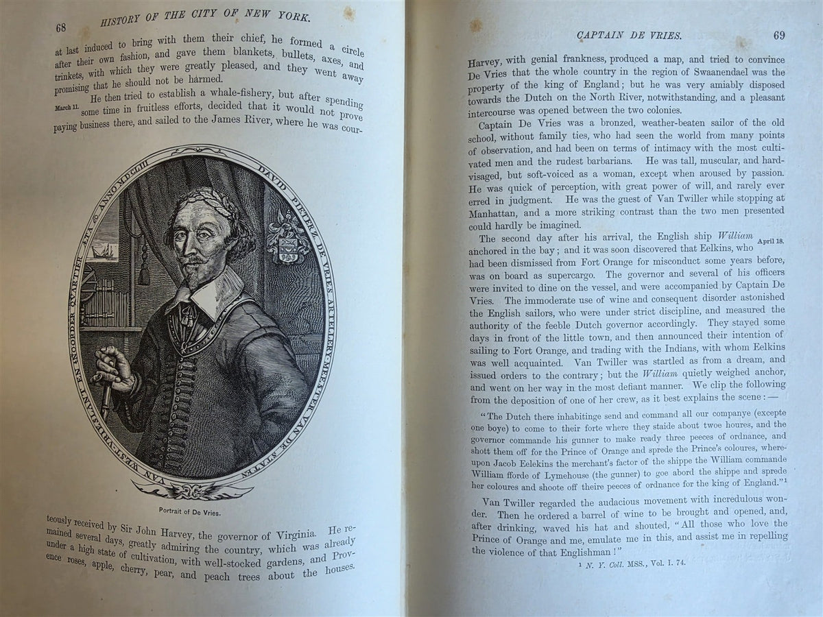 1896 HISTORY of CITY of NEW YORK ITS ORIGIN RISE & PROGRESS antique 3 VOLUMES