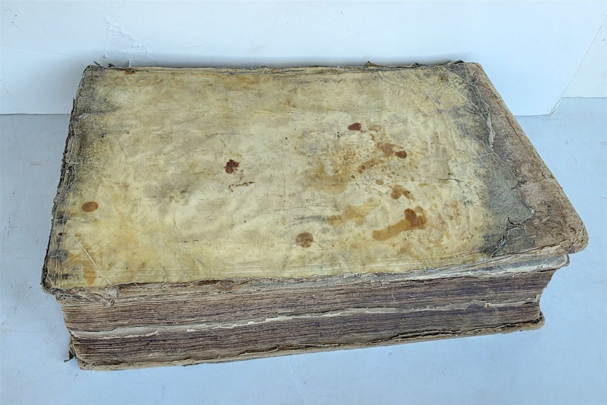 1722 JEWISH SANCTUARIES WORSHIPS CUSTOMS antique ILLUSTRATED VELLUM BOUND FOLIO