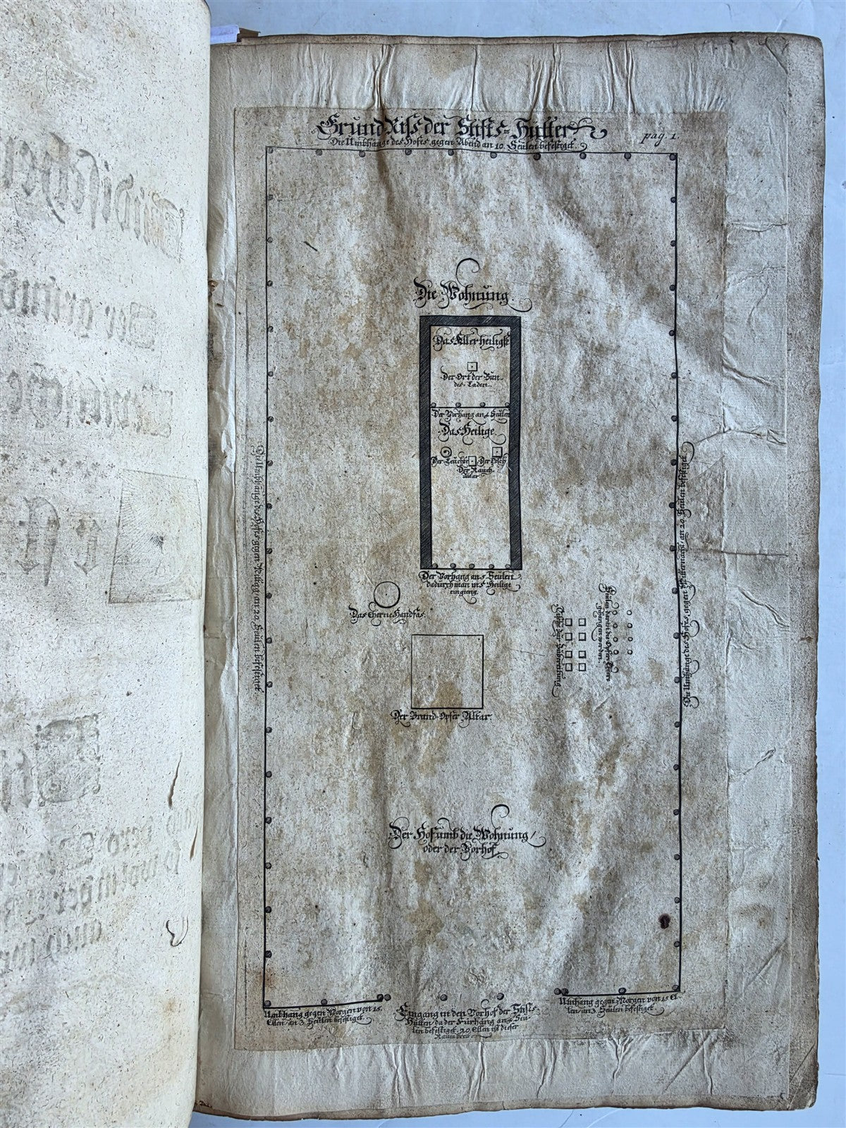 1722 JEWISH SANCTUARIES WORSHIPS CUSTOMS antique ILLUSTRATED VELLUM BOUND FOLIO