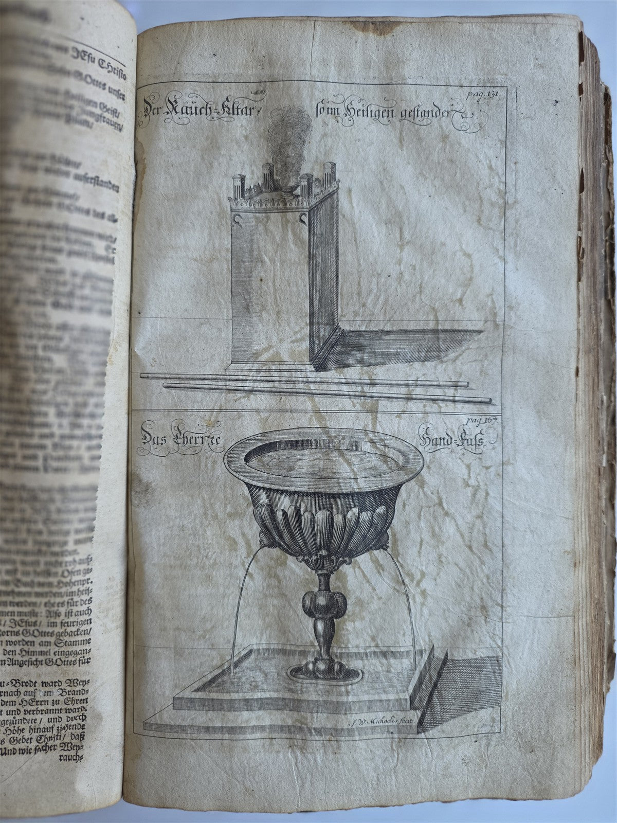 1722 JEWISH SANCTUARIES WORSHIPS CUSTOMS antique ILLUSTRATED VELLUM BOUND FOLIO