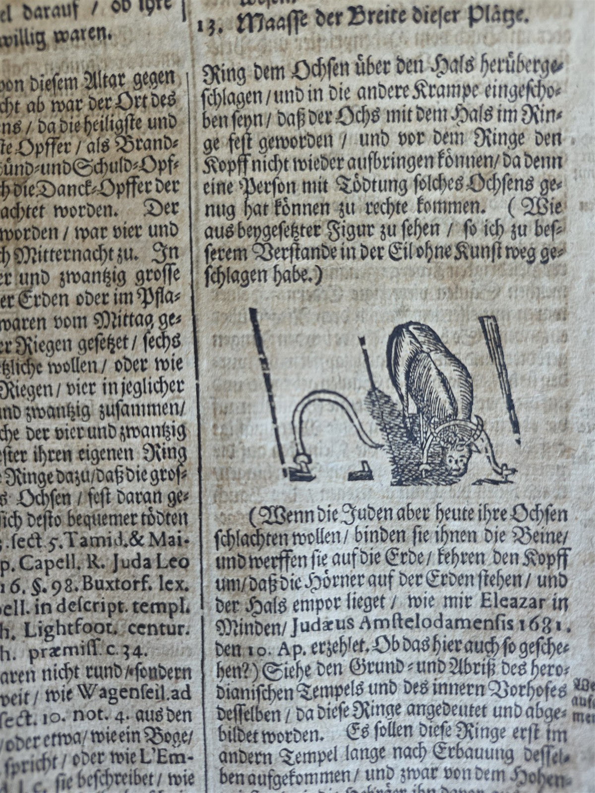1722 JEWISH SANCTUARIES WORSHIPS CUSTOMS antique ILLUSTRATED VELLUM BOUND FOLIO