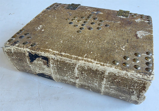 1836 SERMONS in GERMAN PROTESTANT TESTIMONIES of TRUTH antique PIGSKIN BINDING