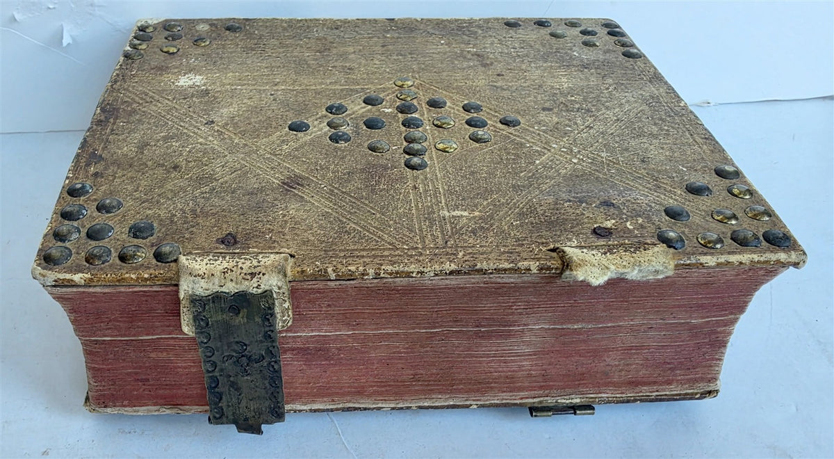 1836 SERMONS in GERMAN PROTESTANT TESTIMONIES of TRUTH antique PIGSKIN BINDING