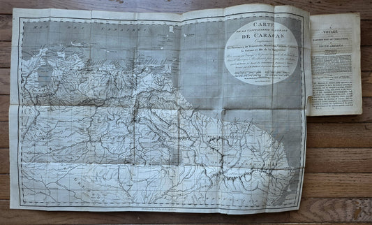 1806 VOYAGE to TERRA FIRMA or SPANISH MAIN in SOUTH AMERICA antique w/MAP