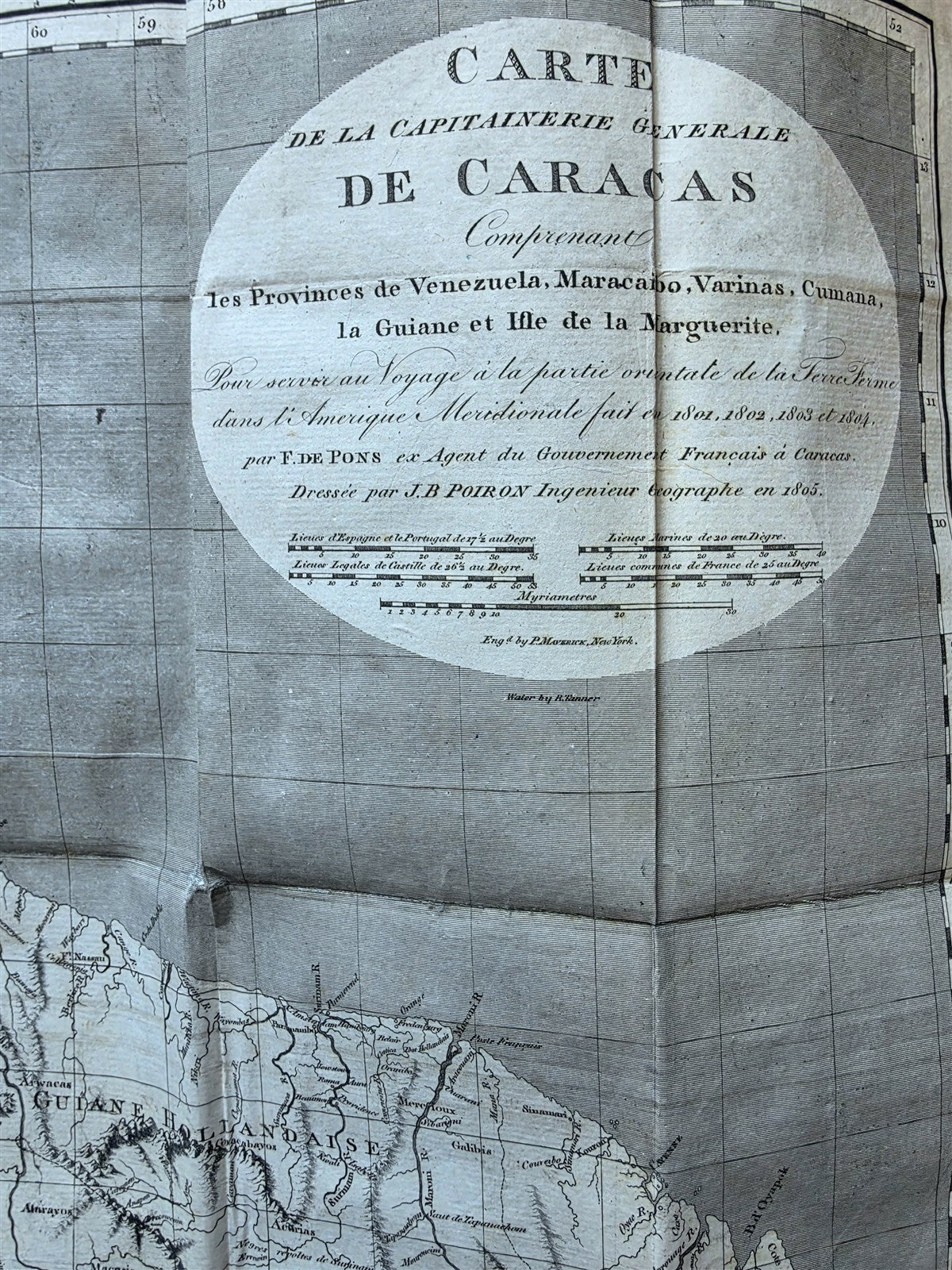 1806 VOYAGE to TERRA FIRMA or SPANISH MAIN in SOUTH AMERICA antique w/MAP