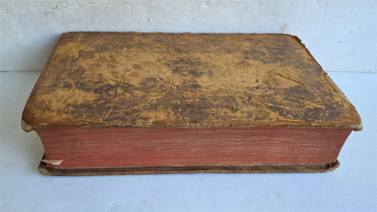 1759 BIBLE in FRENCH antique MASSIVE FOLIO Old & New Testament