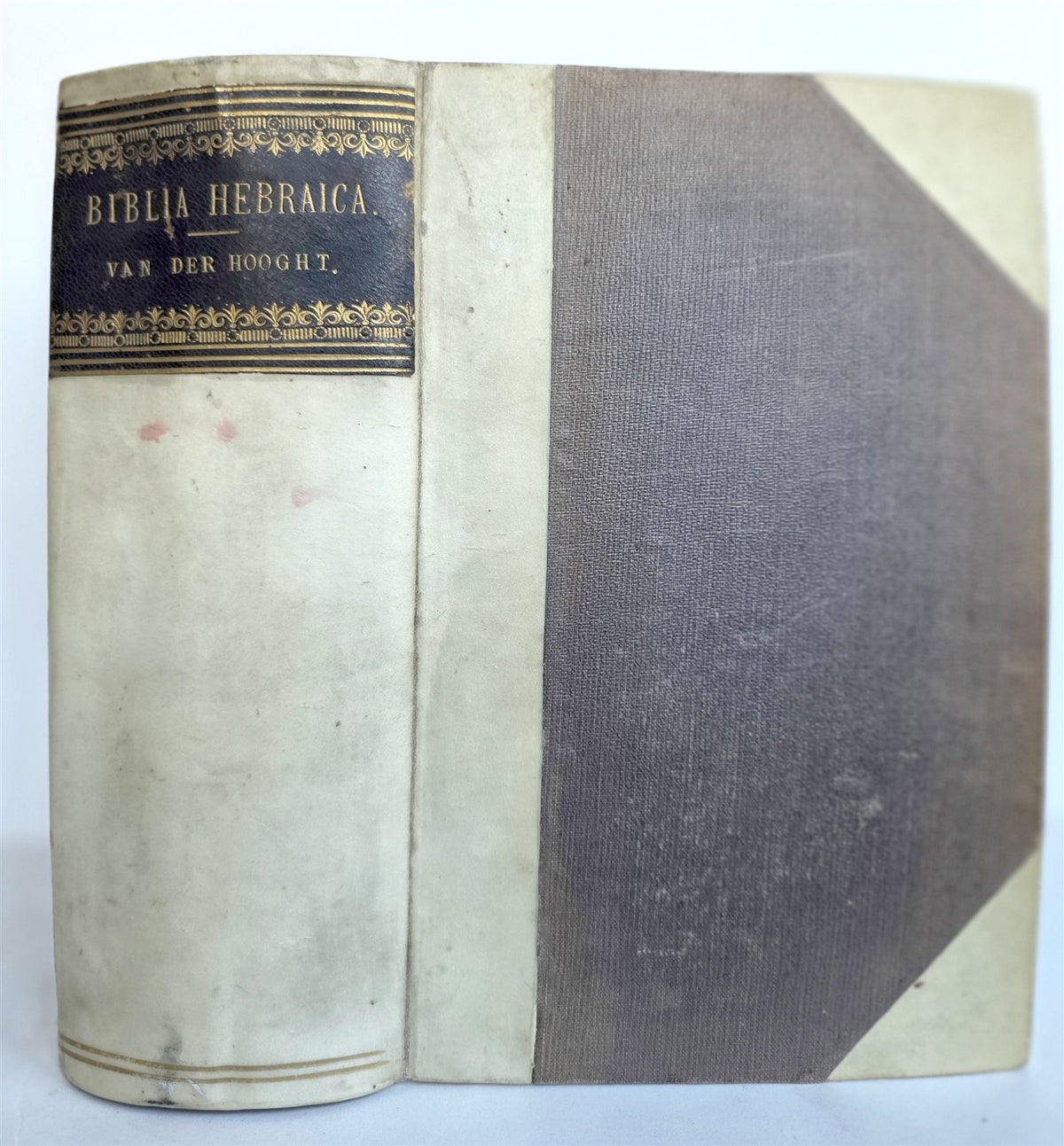 1862 JEWISH BIBLE antique BIBLIA HEBRAICA text in Hebrew