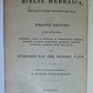 1862 JEWISH BIBLE antique BIBLIA HEBRAICA text in Hebrew