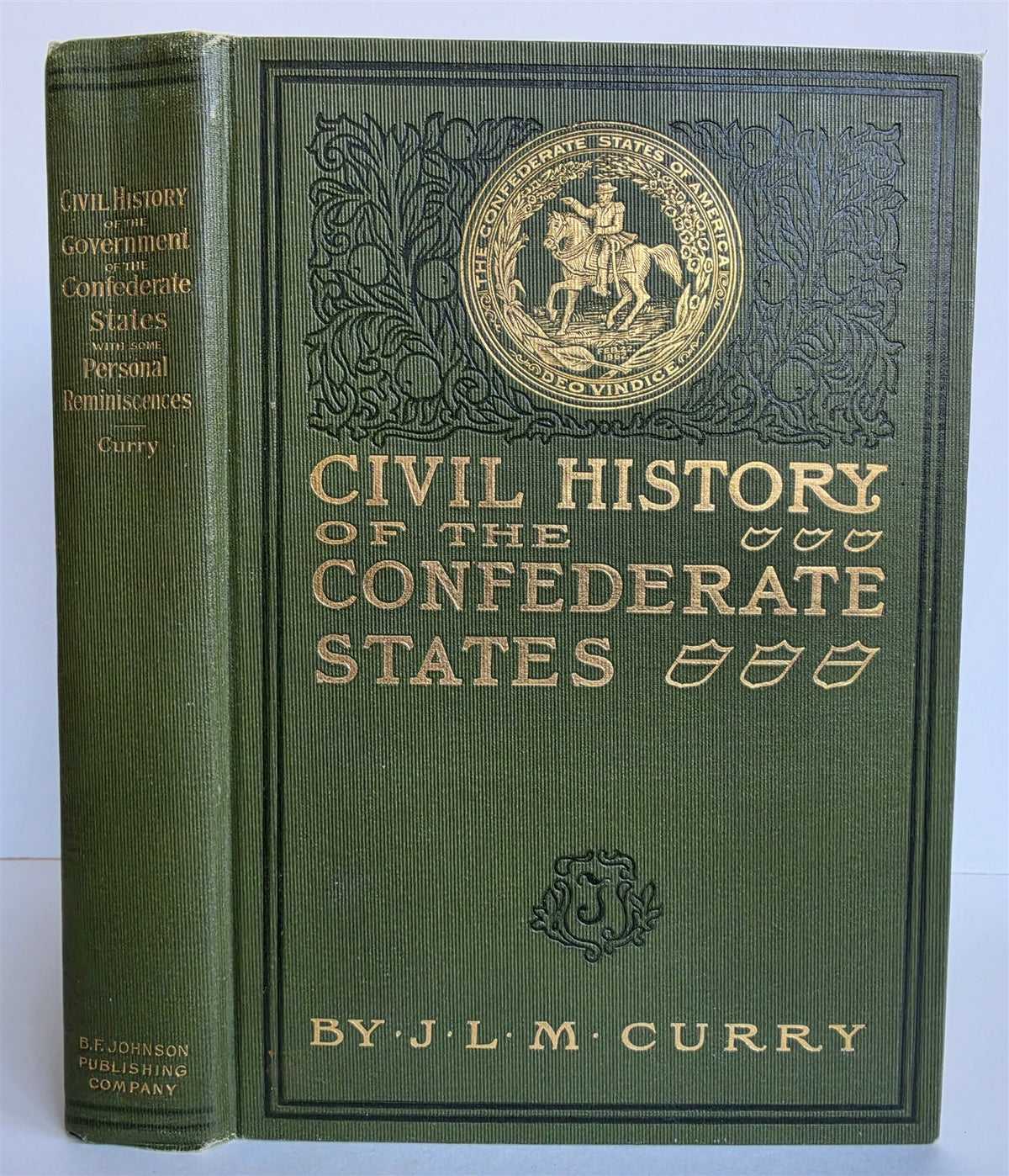 1901 CIVIL HISTORY of the CONFEDERATE STATES by J. CURRY antique AMERICANA