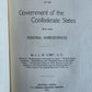 1901 CIVIL HISTORY of the CONFEDERATE STATES by J. CURRY antique AMERICANA