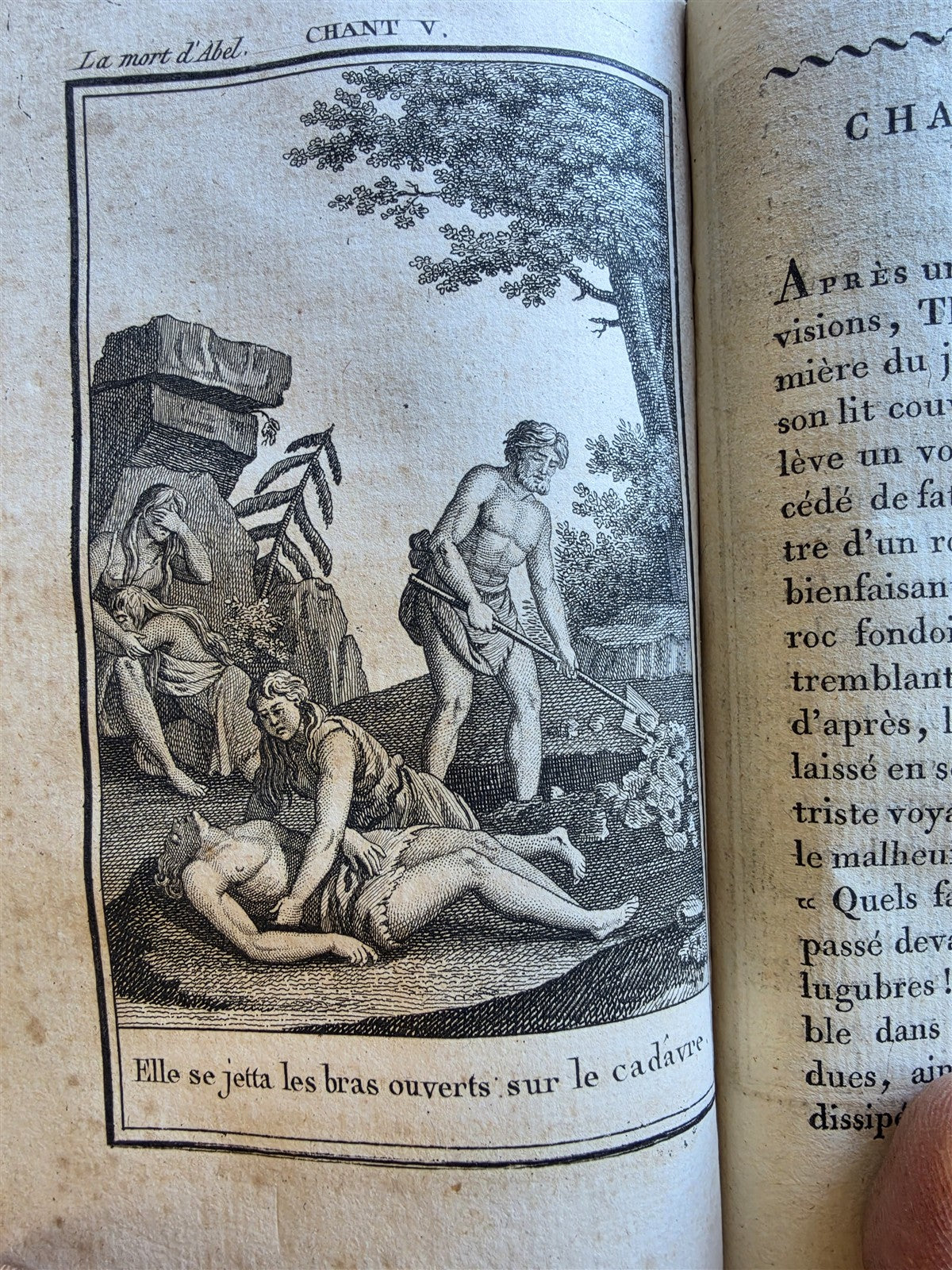 1807 LA MORT D'ABEL FRENCH POETRY ILLUSTRATED antique