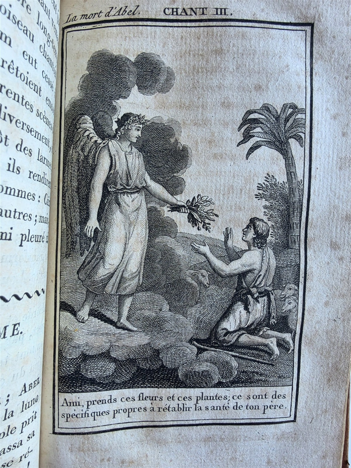 1807 LA MORT D'ABEL FRENCH POETRY ILLUSTRATED antique