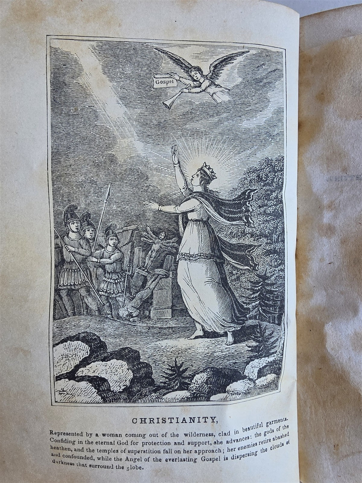 1850 EMBLEMATA ILLUSTRATED RELIGIOUS EMBLEMS antique