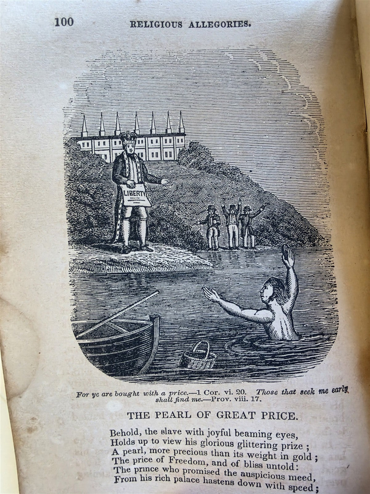 1850 EMBLEMATA ILLUSTRATED RELIGIOUS EMBLEMS antique