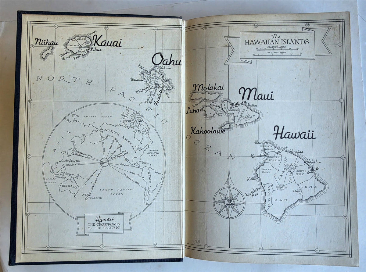 1944 THE AMERICAN FRONTIER in HAWAII The Pioneers 1789-1843 VINTAGE