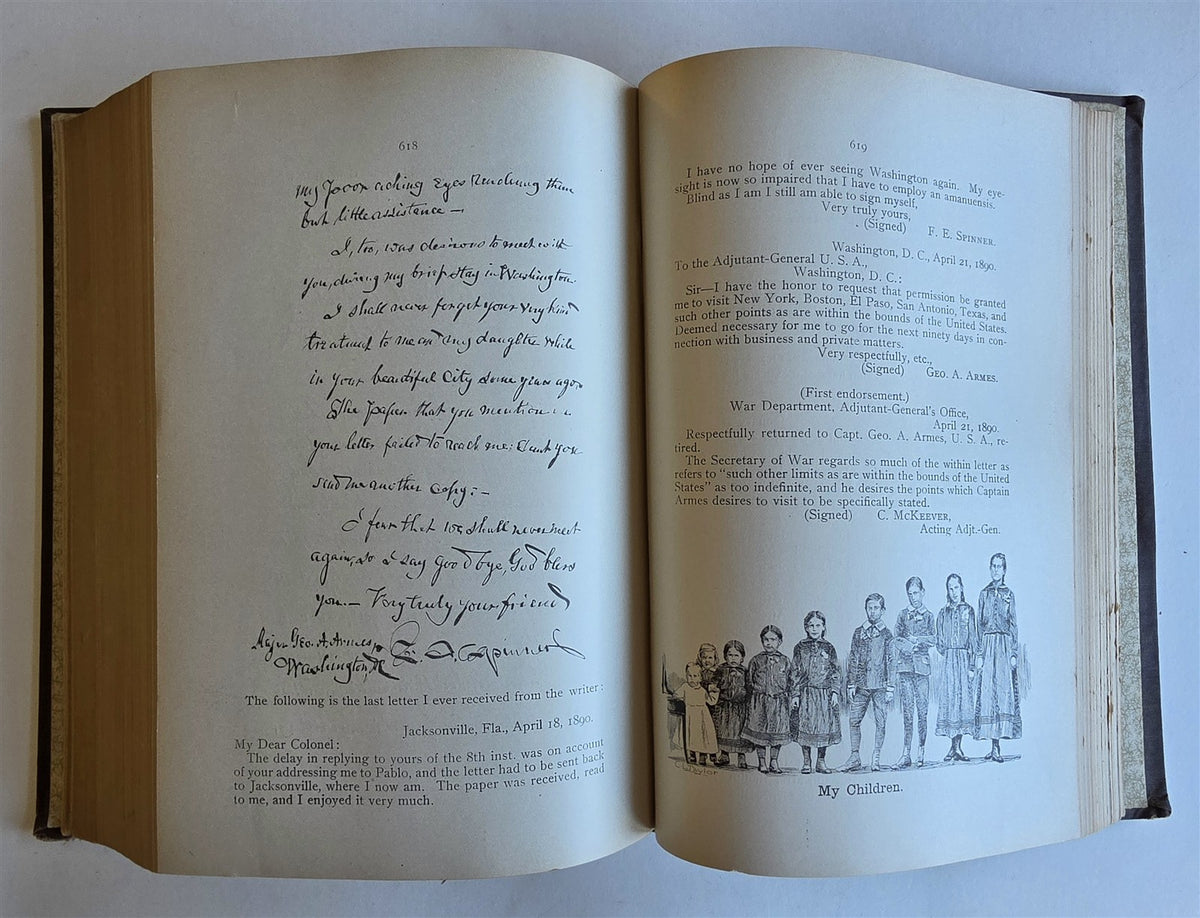 1900 UPS AND DOWNS OF AN ARMY OFFICER by Col. George ARMES antique ILLUSTRATED