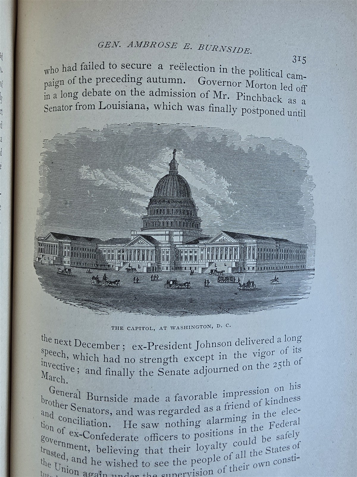 1882 LIFE & PUBLIC SERVICES of AMBROSE BURNSIDE SOLDIER CITIZEN STATEMAN antique