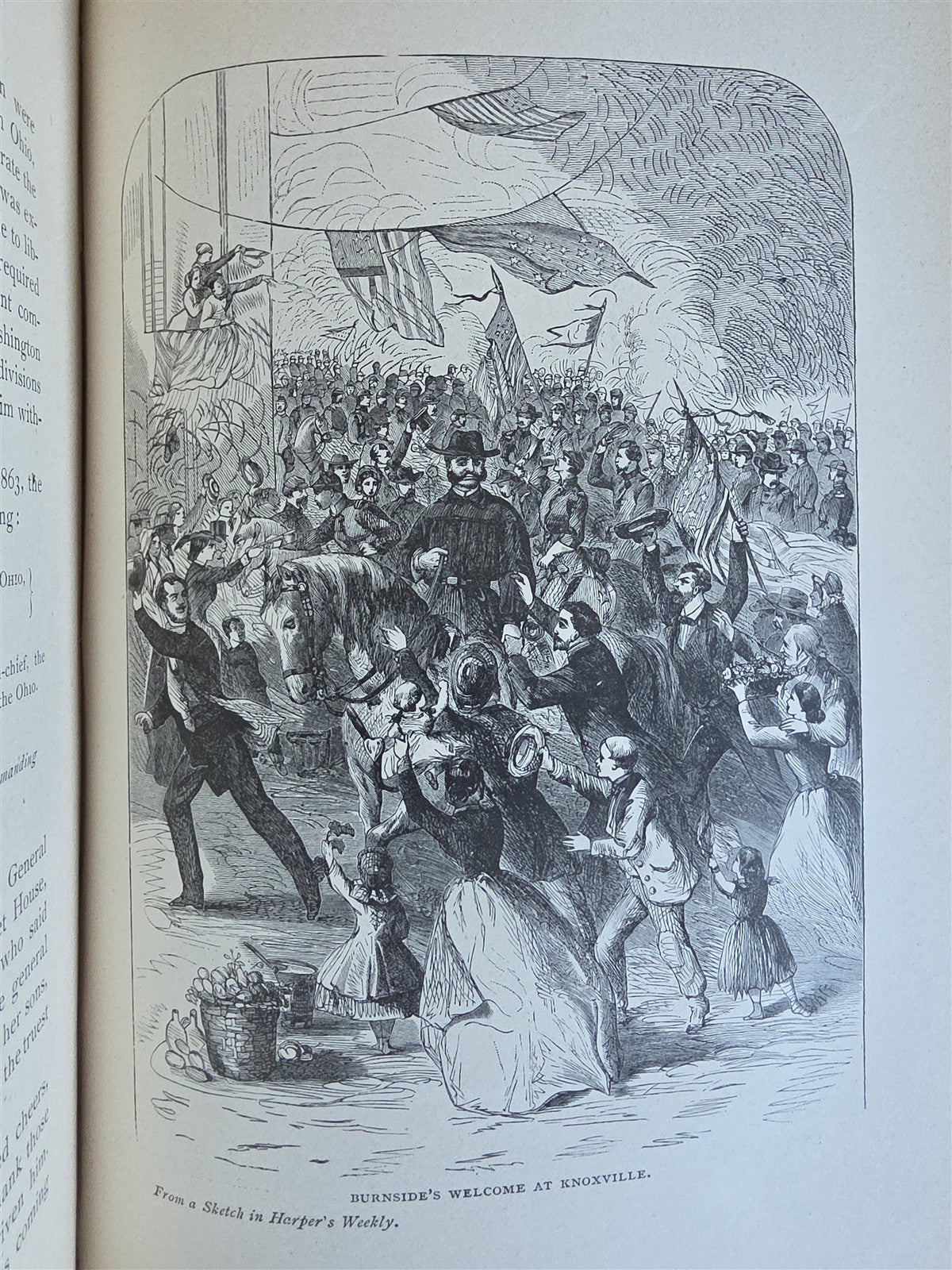 1882 LIFE & PUBLIC SERVICES of AMBROSE BURNSIDE SOLDIER CITIZEN STATEMAN antique