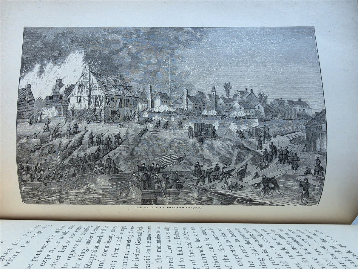 1882 LIFE & PUBLIC SERVICES of AMBROSE BURNSIDE SOLDIER CITIZEN STATEMAN antique