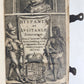 1656 HISPANIAE et LUSITANIAE antique ILLUSTRATED w/ MAPS vellum binding w/clasps